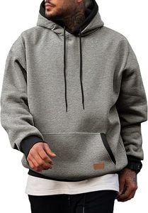Sudadera con Capucha de Forro Polar para Hombre TOFEN SPORTS, Ligera, Impermeable, Transpirable, Deportiva, Antiarrugas, 100% Algodón - Product Image 3