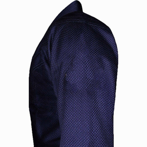 Kimono de Jiu Jitsu Brasileño BJJ Azul Marino 100% Algodón Corte Holgado Unisex Adultos Teñido Liso Transpirable Peso de la Tela 480g - Product Image 4