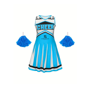 Adult Female <b>Cheerleading</b> Uniform Set with Quick Dry Fabric Personalized Branding and Competitive Bulk Pricing Supplier 2026 - Product Image 1