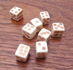 Unique Bone Polyhedral <b>Dice</b> 7-Piece <b>Set</b> Durable Eco-Friendly Luxury Molded for RPG Board Games Collectors Tradebyd - Product Image 1