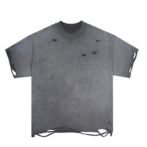 Camiseta de Hombre Desgastada de Algodón y Poliéster al por Mayor, la Más Vendida en Línea, a Bajo Precio - Product Image 1