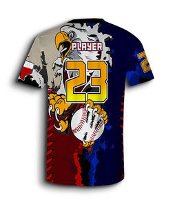 Camiseta de Béisbol Transpirable para Adultos de Talla Grande, de Secado Rápido, Antibacteriana, Anti-UV, Personalizable, 100% Poliéster - Product Image 4