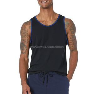 Men's Plain Cotton Tank <b>Top</b> Breathable Gym Stringer Fitness Clothing with Plus Size Sleeveless Bodybuilding <b>Vests</b> - Product Image 2