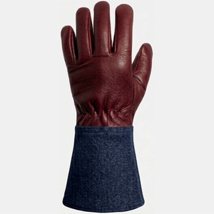 Factory Wholesale Heat-resistant Safe and Affordable Cowhide and Goatskin Welding Gloves - Product Image 2