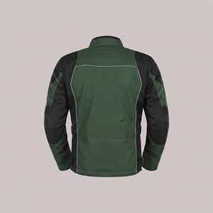 Veste en textile Cordura imperméable à 3 couches pour homme Bm GTX, couleur verte, impression réfléchissante, design bicolore, coupe-vent pour toutes les saisons - Product Image 3