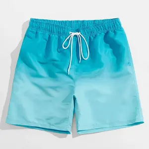 <b>Men's</b> Summer Plain Drawstring <b>Swim</b> <b>Shorts</b> OEM Wholesale Gym Fitness Workout <b>Shorts</b> for Beach Sports and Run Solid <b>Pattern</b> - Product Image 1