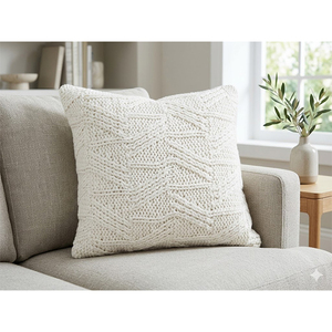 Luxury Cotton Woven Knitted Throw Pillow <b>Cover</b> Soft Textured <b>Cushion</b> <b>Cover</b> for Home Decoration - Product Image 3