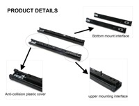 Rail de siège électrique de 220 mm pour Toyota Alphard Vellfire Mercedes V-Class VIP Van, modification de siège