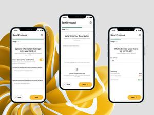 Aplicación de mercado de talentos libres que conecta a clientes con freelancers para publicación de trabajos, ofertas, mensajería, pagos y reseñas. - Product Image 1