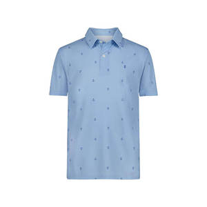 Polo de Manga Corta para Hombre, Estampado Digital Holográfico, Informal, Transpirable, Tejido de Poliéster, Corte Regular - Product Image 3
