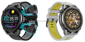 2024 QC T4หูฟังสมาร์ตวอตช์2-in-1 TWS สำหรับบลูทูธโทร NJH03 N18 128MB MP3 IP67แบตเตอรี่ขนาดใหญ่300mAh สำหรับกีฬากลางแจ้ง - Product Image 1