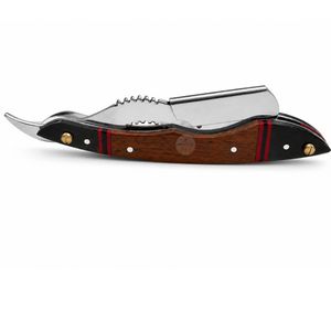 Shaving Razor – SSR 004 Hair Cut Razor Change Blade Type Shaving Knife Professional Straight Manual Razors Redwood Handle <b>Shaver</b> - Product Image 4
