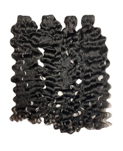 Best Selling Unprocessed Vietnamese Loose <b>Curly</b> Weft Bundles Full Length Wholesale Virgin Human Hair <b>Extensions</b> Fast Shipping - Product Image 1