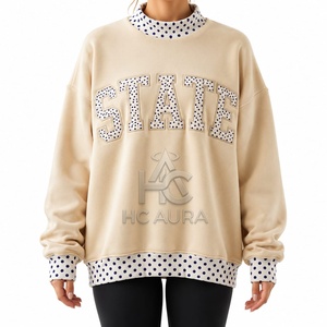 Sudadera de Forro Polar Oversize para Mujer con Cuello Alto, Personalizable con Logotipo, Venta al por Mayor, Calidad Premium, Estilo Urbano, Top Ventas - Product Image 1