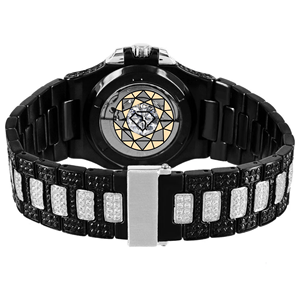 Reloj de Lujo con Incrustaciones de Moissanita, Acero Inoxidable, Estilo Hip Hop, Movimiento de Cuarzo Personalizado, Esfera de 46 mm, Números Romanos, Pantalla Analógica - Product Image 4