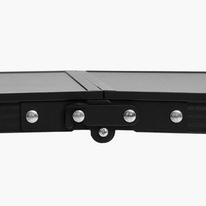 Tavolo da Campeggio Pieghevole in Alluminio e MDF con Altezza Regolabile, Leggero e Portatile, con Maniglia e Rete per il Trasporto, Ideale per la Spiaggia - Product Image 4