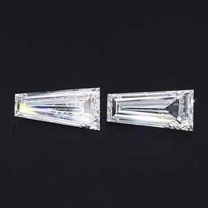 Par de Diamantes Cultivados en Laboratorio de 0.25 Quilates, Corte Escalonado Cónico, Certificados por IGI, Piedras Sueltas para Anillo de Compromiso, Fabricación de Joyas, Regalo - Product Image 4