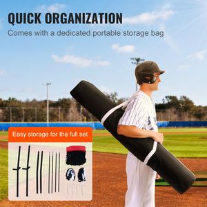 Rete Portatile 7x7 piedi per Allenamento di Baseball e Softball: Attrezzatura per Battuta, Ricezione, Lancio e Protezione Posteriore - Product Image 4
