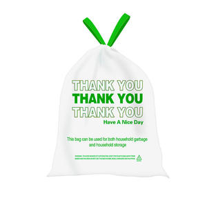 Sac poubelle en gros avec cordon de serrage, sac sanitaire en plastique épaissi et agrandi pour la maison, la cuisine et le bureau - Product Image 2