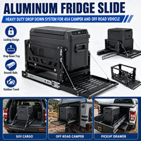 Glissière de réfrigérateur robuste avec plateau en aluminium pour camping-car 4x4 tout-terrain