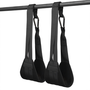 Sangles de musculation en nylon durables pour entraînement abdominal suspendu avec support rembourré et mousquetons robustes - Product Image 1
