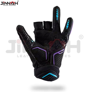 Gants de paintball de qualité supérieure, design optimal, demi-doigts, personnalisés, respirants, unisexes, fabriqués au Pakistan - Product Image 5