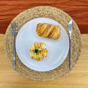 Best Seller Handmade Boho Design Woven Water Hyacinth <b>Table</b> Placemats 60cm Diameter Eco-Friendly Durable Heat Resistant <b>Mat</b> - Product Image 1