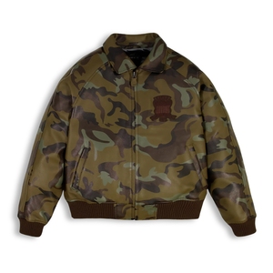 Blouson bomber en cuir camouflage urbain de qualité supérieure |   Édition limitée - Camouflage numérique avancé - Infusion High-Density Icon - Pour homme - Product Image 1