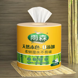 Papel Higiénico de Bambú al por Mayor de Fábrica Profesional, Rollos de Papel Higiénico Resistentes de <span class=keywords><strong>4</strong></span> Capas para Uso Doméstico, Listos para Enviar - Product Image 1