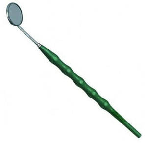 ENGR TRADERS CO ETS-042 Miroir buccal dentaire à usage manuel en acier inoxydable avec poignée moletée, instrument d'examen oral de classe I, argent - Product Image 3