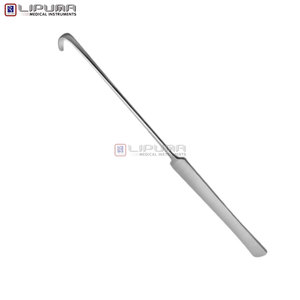 Lot de 6 crochets Spay Snook de 8 pouces, instrument médical vétérinaire chirurgical, à pointe arrondie de 12 mm avec manche plat - Product Image 4