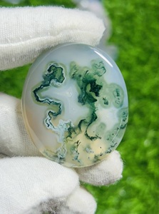 100% Natural <b>Moss</b> <b>Agate</b> Loose Gemstones Trimurti Gems Custom Size Cabochon Assorted Jewelry Wholesaler Mix Shape 25-80mm - Product Image 2