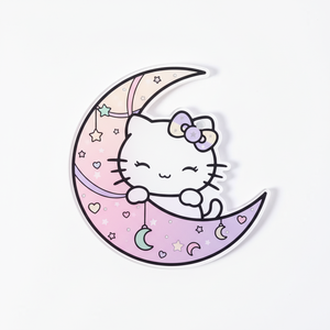 Paleta de Acrílico con Diseño de Gato de Dibujos Animados para Extensiones de Pestañas, Soporte para Trabajo de Pestañas, Herramienta de Aplicación Profesional para Artistas de Pestañas y Salones - Product Image 3