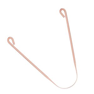 100% Pure Copper Tongue <b>Scraper</b> for Adults Natural Tongue Cleaner with Firm Grip and Travel Case Available In Bulk Quantity - Product Image 4