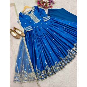 ชุดออกงานปาร์ตี้สำหรับผู้หญิงดีไซน์เนอร์พร้อมชุดเสื้อผ้า Dupatta ที่สวยงาม - Product Image 4