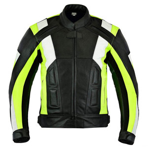 Mens <b>Biker</b> Riding <b>Jacket</b> in Genuine Leather OEM Production with Stylish Fit and Breathable Protective Design - Product Image 4