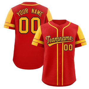 Maillot de baseball en gros, impression numérique, maille, logo personnalisé, nom imprimé, vêtements de sport unisexes pour adultes, col en V - Product Image 4
