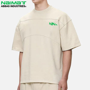 Camiseta Oversize de Algodón 100% Transpirable de Alto Gramaje para Hombre, Estilo Urbano con Hombro Caído, Manga Corta, Lisa y Personalizable - Product Image 2