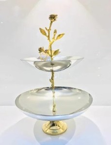 Metal Cake Stand Gold Metal Cake Stand Silver Cake Stand Iron Cake Stand Stainless Steel Cake Stand Decorative Cake Stand Weddin - Product Image 1