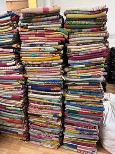 Colcha de Algodón Kantha Hecha a Mano – Cubrecama Tradicional Indio con Estampado a Bloque, Ropa de Cama Bohemia Reversible - Product Image 5