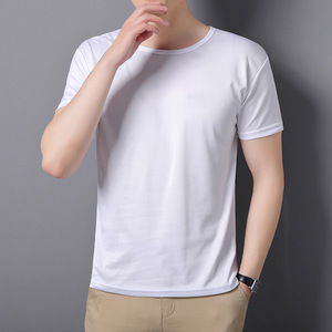 T-shirt Homme OEM Imprimable en Soie Glacée, Séchage Rapide, Maille Extensible, Col Rond, Manches Courtes, Respirant, Décontracté, Tendance, pour l'Été - Product Image 6