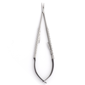 Portaagujas Microquirúrgico Recto Velvart con Puntas de Diamante, 18 cm, Acero Inoxidable, Instrumento de Sutura de Precisión - Product Image 1