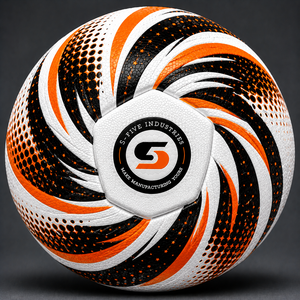 ลูกฟุตบอล สีแดง สีเขียว สีดำ ขนาดฝึกซ้อม 5 ทนทาน ดีไซน์ลายสวยงาม - Product Image 4