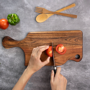 Planche à découper en bois, durable, facile à utiliser, pour couper les légumes et les fruits, antidérapante, pour une utilisation en cuisine - Product Image 3