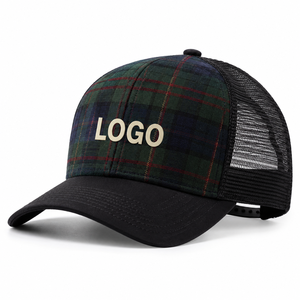 Casquette Trucker Non Structurée avec Patch Tissé Personnalisé, Panneau Avant en Denim, Dos en Maille Polyester, Vente en Gros, OEM, Marque Privée pour Casquettes Adultes - Product Image 1