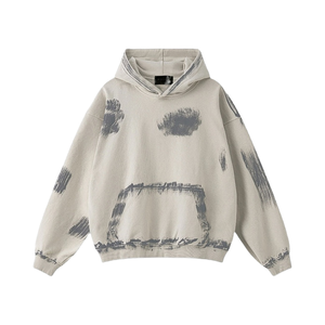 100% Cotton Pullover <b>Hoodie</b> Washed Solid Design with Hooded and Pocket Winter <b>Plain</b> Dyed - Product Image 1