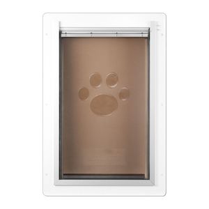 Porta per Cani Resistente alle Intemperie 31,2 cm x 43,5 cm, Facile da Installare, con Sistema a 3 Sportelli, Telaio in Metallo, Serratura per Uso Interno ed Esterno - Product Image 3