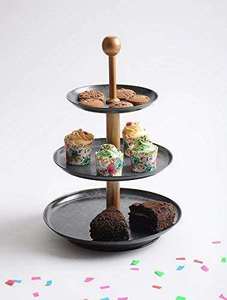 Support à gâteau rond élégant en métal, support de service réutilisable pour gâteaux, cupcakes, pâtisseries et sucreries au meilleur prix - Product Image 2