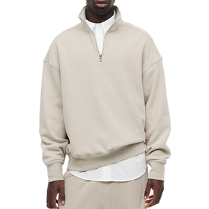 Men's <b>Plain</b> <b>Sweatshirt</b> Crew Neck Long Sleeve Soft Fleece Pullover for Private Label and OEM Manufacturing - Product Image 1
