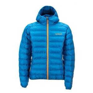 Chaqueta Acolchada Ligera con Capucha Personalizada, Unisex, Invierno, Casual, Cierre de Cremallera, Color Sólido, Relleno de Poliéster, Diseño Delgado a Prueba de Viento - Product Image 5